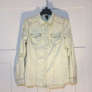 Faded Blue/Green Button Up Shirt